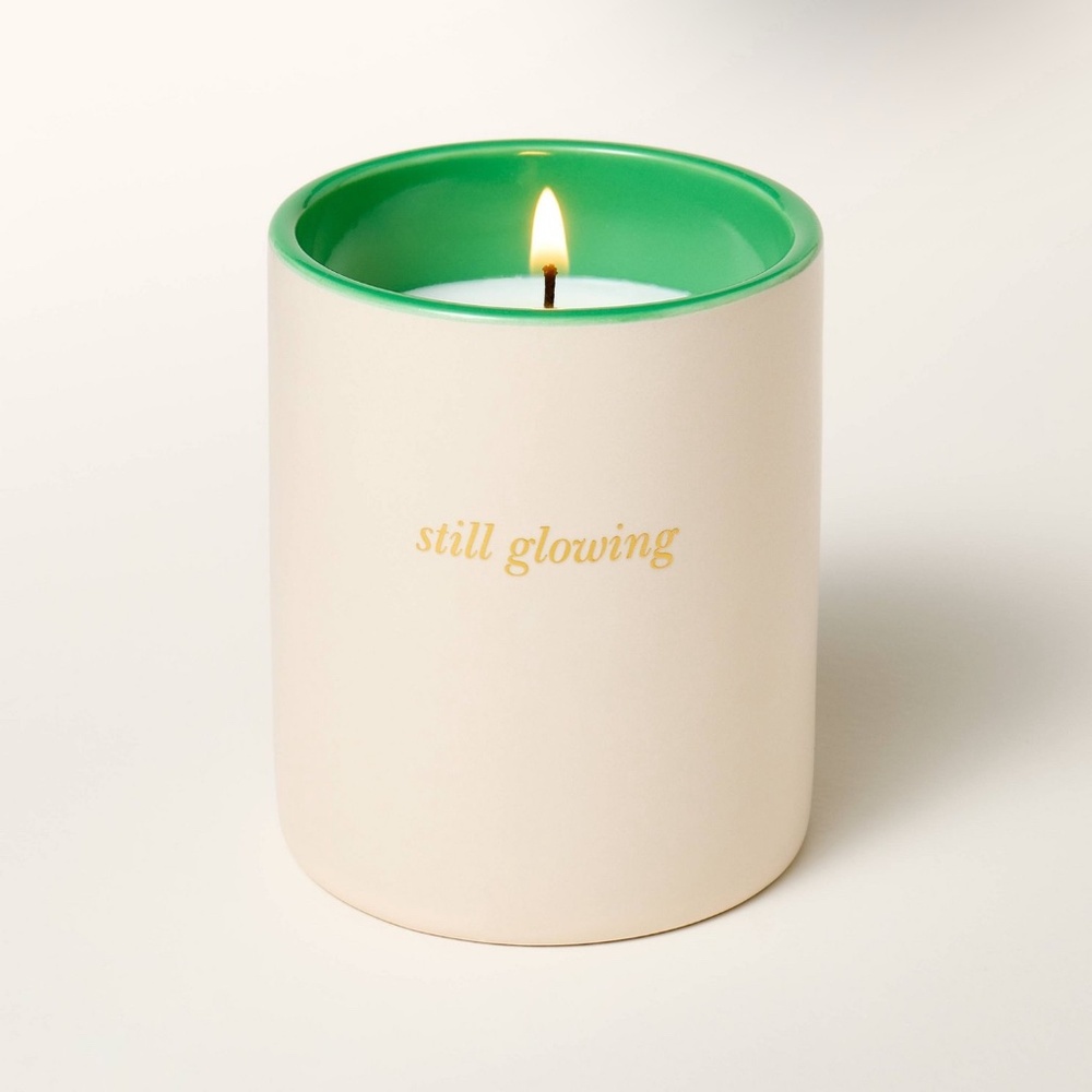 1-Ceramic Jar Candle Cream&Green - kate spade new york x Target